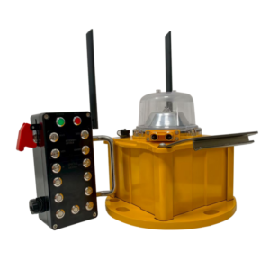 AS610 Battery-portable helipad lighting system with intelligent charger